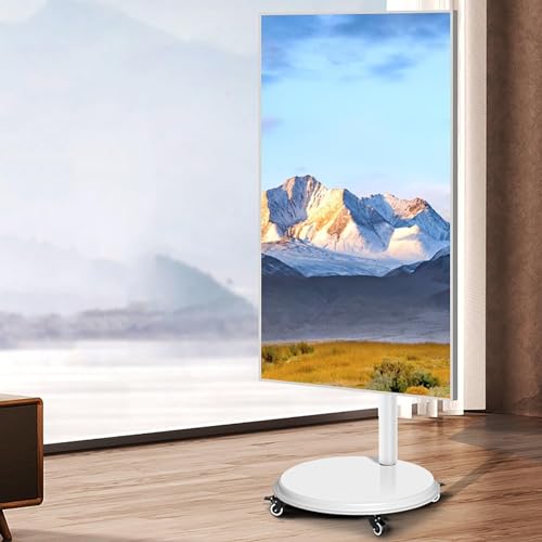 Soporte móvil para TV con giro 360°, altura ajustable miniatura 1