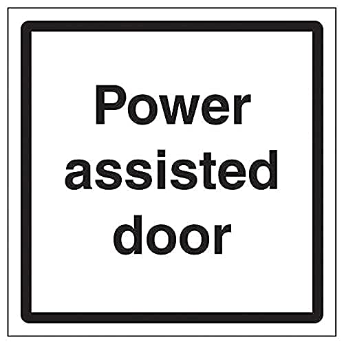 Vsafety Power Assisted Door - 150mm x 150mm - Self Adhesive Vinyl