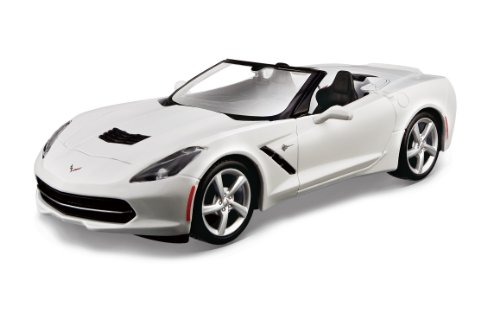 Maisto 1:24 Scale Assembly Line 2014 Corvette Stingray Convertible Diecast Model Kit (Colors May Vary)