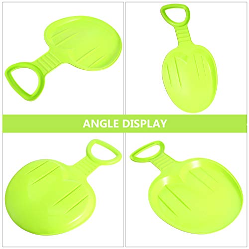 BESPORTBLE 2Pcs Crianças Board Ski Trenós De Neve Trenó De Plástico Pad Crianças Trenó Esqui Snowboa