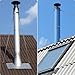 QWORK Galvanized Steel Chimney Support Kit for 6-15