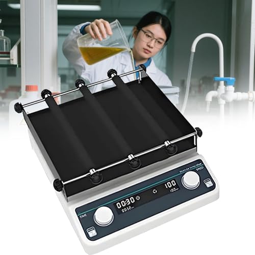WTRYRN Digital Orbital Shaker， Laboratory Orbital Shaker,Orbital Rotator Shaker,LED Digital Display Speed and Time,for Lab 、School and Industry OS-20Pro