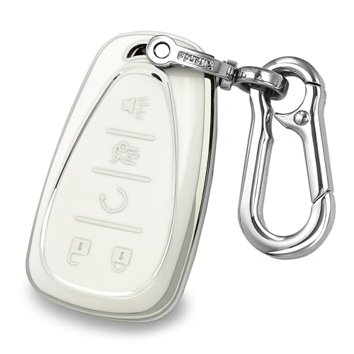 Coque pour clé Chevrolet Kirsnda avec porte-clés protection 5 boutons noire