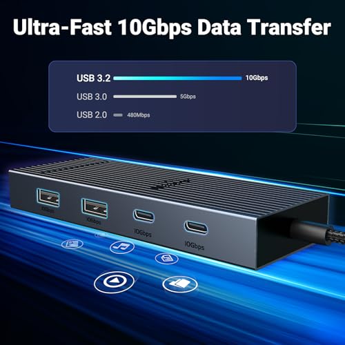 UGREEN-7-in-1-Revodok-Pro-USB-C-Docking-Station-Dual-4k-HDMI-Monitor-USB-C-Hub-with-2-HDMI-2USB-AC-10Gbps-Date-Transfers-PD-100W-USB-C-Dock-for-MacBook-AirPro-Dell-XPS-iPad-Pro-and-More