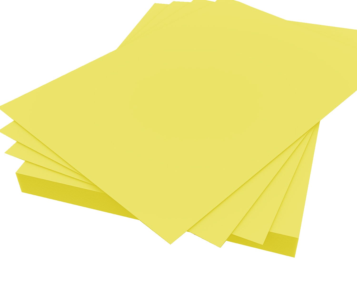 100 Sheets A4 Pastel Yellow Coloured Cards 160gsm Pastel Paper Printer Cards 100% Recycled Craft Card Suitable for Printing, Photocopies, DIY Card Making, Scrapbooking Stationary Supplies (Yellow)