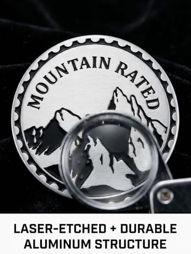 Image of 2 pcs Car Emblem 4 x 4 Metal Automotive Badge 3D Metal Car Badges Emblems Round Emblem Decals Car Badge Decals Stickers Compatible with Vehicles Trucks SUV RV Decorations (Mountain)