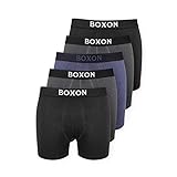 GENIALE PASSFORM: Durch unseren soften Gummibund und die Verwendung von Elasthan passen unsere Baumwollboxershorts ideal und bleiben durch die langen Beine an Ort un Stelle