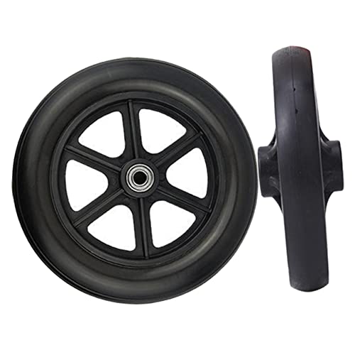 AUTSUPPL Wheelchair Front Wheel Replacement 2 Pcs Heavy Duty Wheelchair Small Wheel Universal Fit