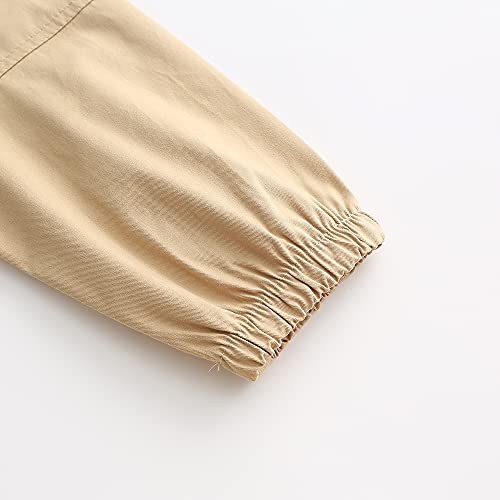 Image of CHENXIN Girls Cotton Jogger Cargo Pants for 4-12 Years