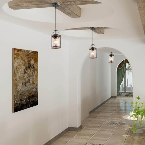LOG-BARN-Pendant-Lights-Kitchen-Island-Farmhouse-Mini-Kitchen-Pendant-Lighting-Over-Island-with-Clear-Glass-Shade-Rustic-Faux-Wood-Pendant-Light-Fixtures-for-Dining-Room-Hallway LOG BARN Pendant Lights Kitchen Island Farmhouse Mini Kitchen Pendant Lighting Over Island with Clear Glass Shade Rustic Faux Wood Pendant Light Fixtures for Dining Room Hallway