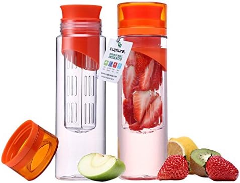 Cupture Fruit Infuser Water Bottle (Unbreakable Tritan), 24 oz