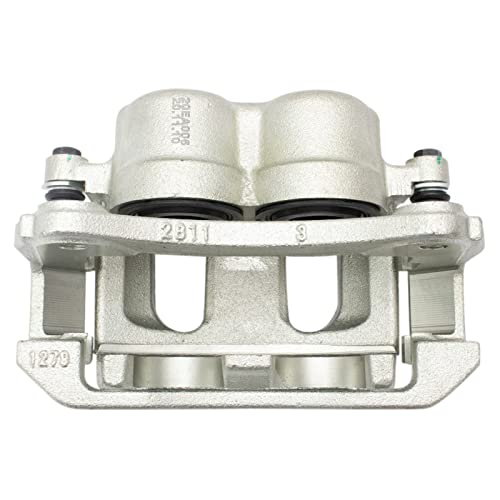 Image of TRQ Front Brake Caliper Set Zinc Coated Brackets Hardware Compatible with 2002-2005 Ford Explorer 2001-2002 Explorer Sport Trac 2003-2011 Ranger 2003-2009 Mazda B4000 2002-2005 Mercury Mountaineer