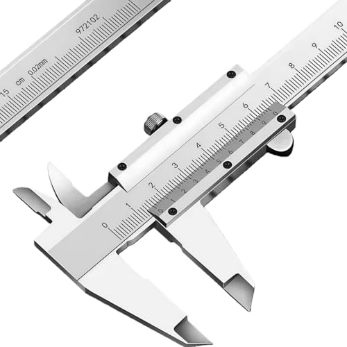 buuyyaaノギス 200ｍｍ 炭素鋼測定 ノギス 小型 最大計測200ｍｍキャリパー 収納ケース付き カーボンスチールノギス (200mm)