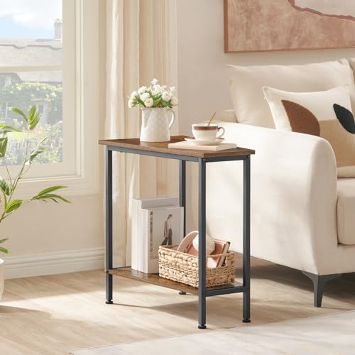 Image of HOOBRO Wedge End Table, Recliner Wedge Side Table with Storage