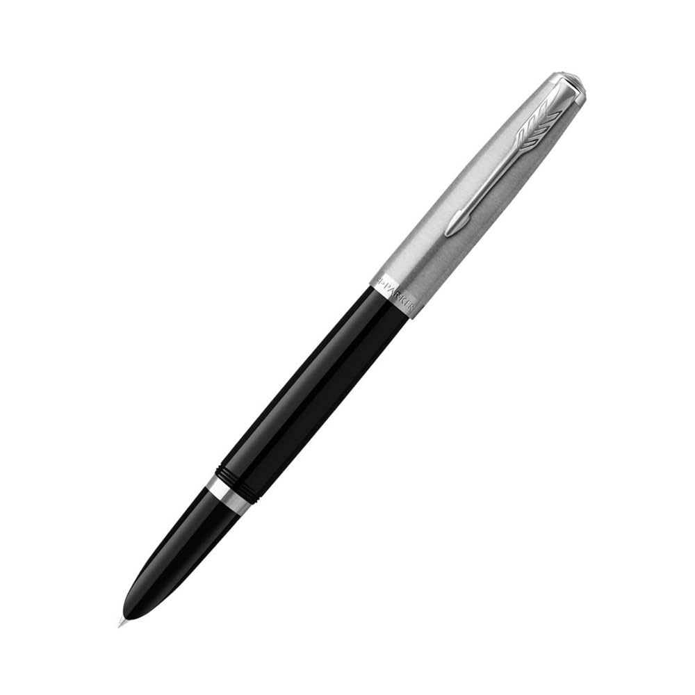 PARKER 51 Black Resin CT Fountain Pen Medium Nib Amazon.in Office