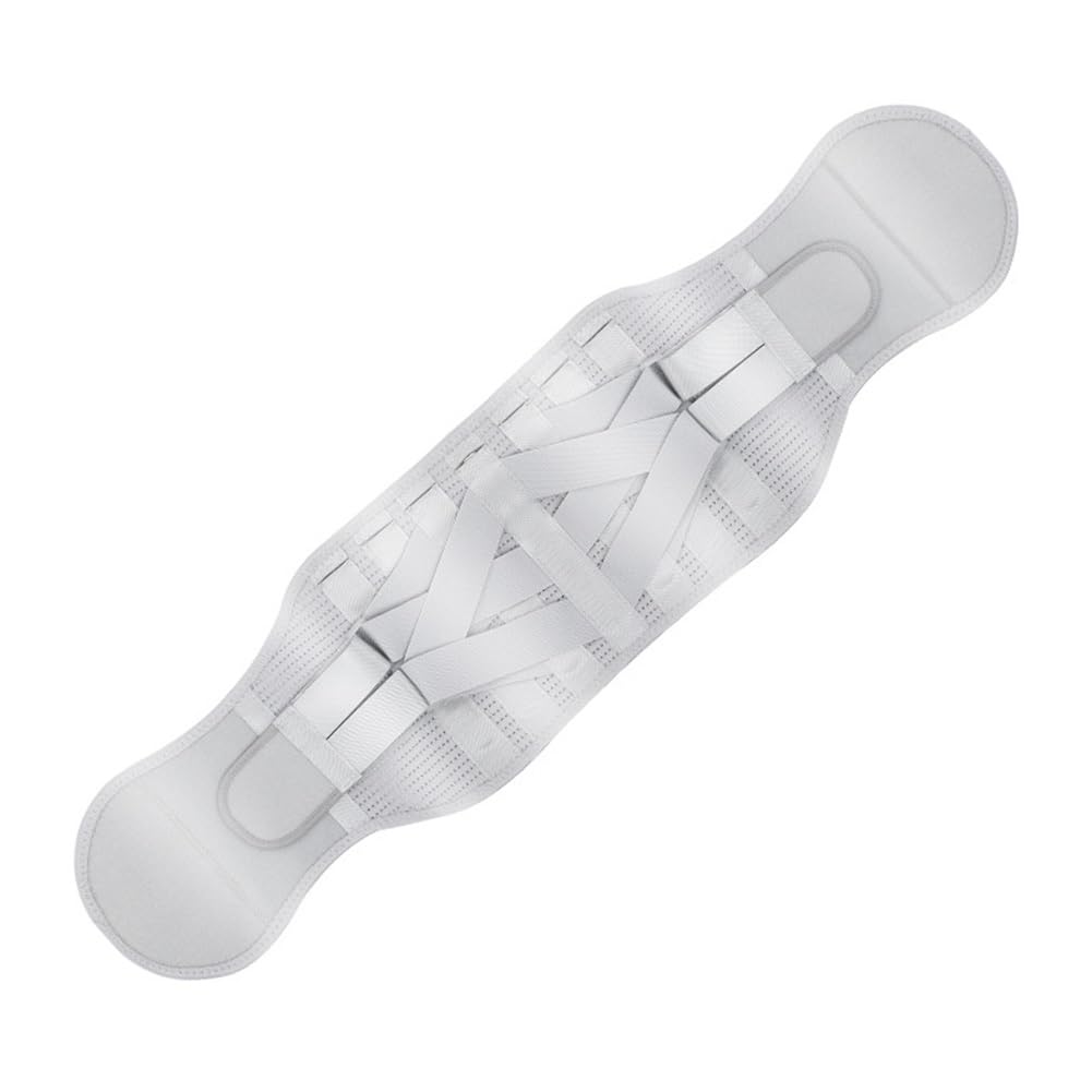 cintura di sostegno lombare, con cuscinetto lombare autoriscaldante for donne e uomini(Light Grey,S/Small)