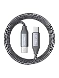 USB C to USB C Cable 100W 10ft, JSAUX USB Type C PD 5A Fast Charging Charger Cord Compatible with MacBook Pro 2020/2019/2018, iPad Pro 2020/2018, Dell XPS 15/13, Galaxy S21/Note 20, Pixel 5/4/3-Grey