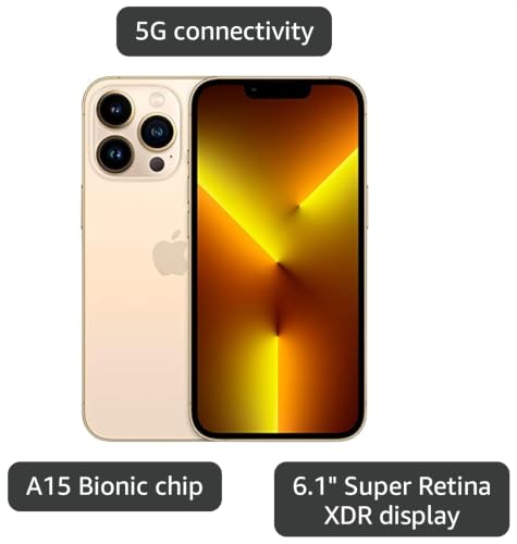 Image of Apple iPhone 13 Pro, 512GB, Gold for TracFone (Renewed)