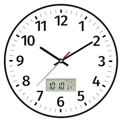Foxtop Digital Wall Clock with Time, Day of Week and Temperature, Silent Non Ticking Battery review