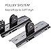 CARTMAN 2 Pack Bike Lift Bicycle Hoists, Ceiling Mount Lift Hoist Storage Rack for Garage Indoor, Convenient Bicycle or Ladder Storage Hangers