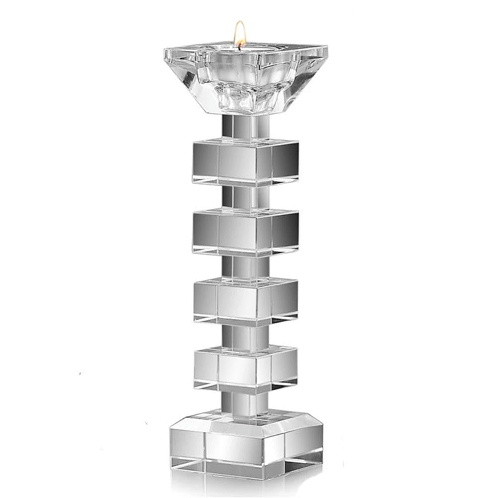 Portacandele in Cristallo Creativo Romantico portacandele tealight Decorazioni per Matrimoni Ornamenti per Feste in casa portacandele da Tavolo