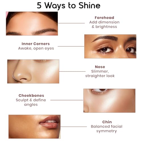 Image of INSIGHT 5 Shades of Shine Brick Highlighter - Dubai Bling |Smooth, Blendable Texture & Radiant Finish | Travel-Friendly Makeup Palette| 12 g