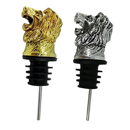 HOLIDYOYO 2 Piezas Vertedor De Tapón De Vino Chorros De Licor Tapa Reutilizable Pico Vertedor De Vino Fuente Vertedores Pico De Botella Picos De Botella Verter Bomba Cazador De Focas Tapones