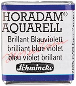 Schmincke - HORADAM® AQUARELL - Finest Artists' Watercolors, 910 Brillat Blue Violet, 14 910 044, 1/2 pan