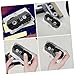Generic 6Pcs High Cassette Tape Storage Clear Plastic Audio Cassette Organizers for Car Use