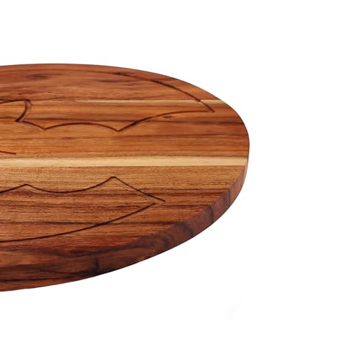 Affinity Decor Tabla de cortar y servir de madera con forma de huevo, 33.02 cm x 26.16 cm miniatura 4