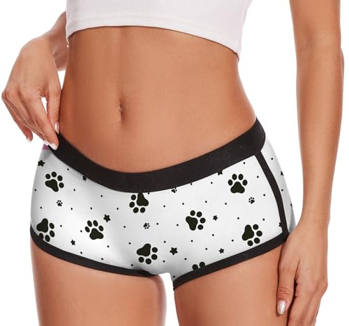Image of Aueyan Womens Boyshorts Panties Stretchy Boxer Briefs Novelty Lounge Sleep Shorts