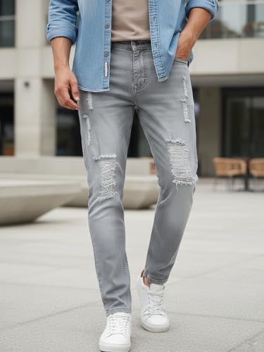 Image of Urbano Fashion Men's Slim Fit Mid Rise Jeans