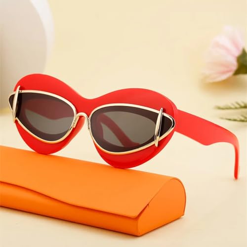 Sexy Ladies Cat Eye Sunglasses Women For Men Luxury Vintage Sun Glasses Popular Trendy Big Frame Shades2