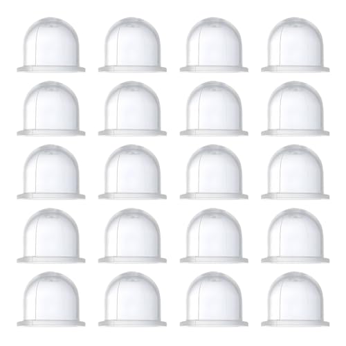 JNNJ 20 Stück Vergaser-Zündhütchen, Benzin Benzin Primer Bulb Pumpe, Transparent Primerkolben Ersetzt, Für Gebläsemäher, Trimmer, Kettensäge, Trimmer, Heckenschere