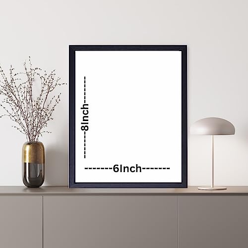 Image of Jadoun Customised and Personalised Oil Painting Frames for Wall Display Frame MDF Good Look Well Home Decor|Festival Birthday Gift|Anniversary Gift|Wall Decor| Gift For Someone (Black 6x8)