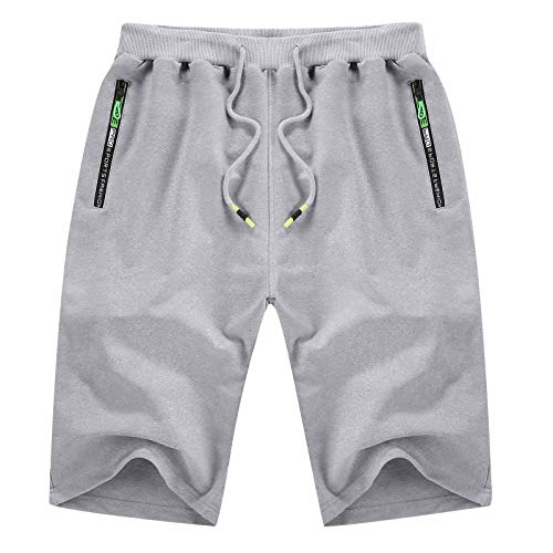 YTD Men's Shorts Casual Classic Fit Drawstring Summer Beach Shorts with Elastic Waist and Pockets