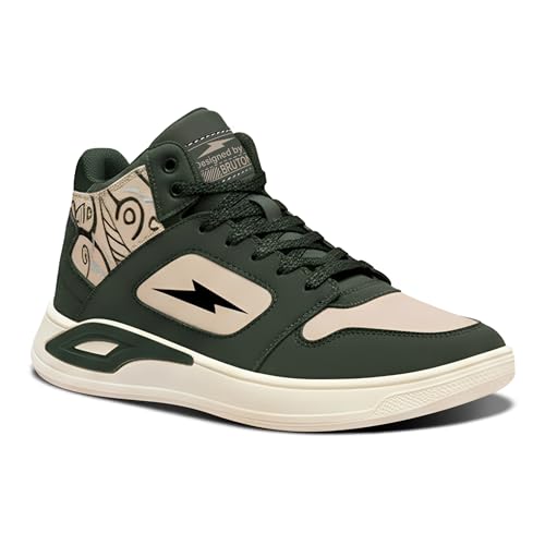 Image of BRUTON Thunder Strike-219 Men's Casual Sneakers | Stylish Lightweight Lace-Up Shoes for Men | Comfortable Walking Shoes | Trendy Fashion Footwear