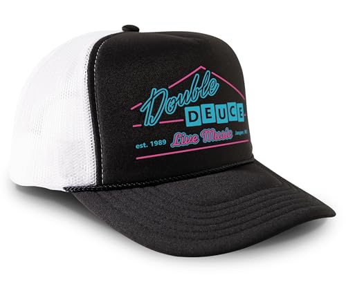 Image of Black Rabbit Road House Double Deuce Logo Retro 80s Snapback Cap