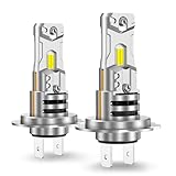 SEALIGHT H7 Bulb, 40000LM 6500K Output Canbus Ready, For Powersports IP68 60000Hrs Lifespan, 1：1 Size Real Halogen, 3Mins Installation, 2 Pack