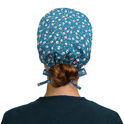 Image of ABAMERICA Working Caps with Button and Sweatband, Adjustable Working Hats for Women Men, One Size(Tie Back or Toggle)