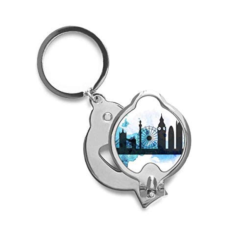 Coupe-ongles silhouette London Tower Bridge en acier pour manucure quotidienne