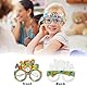 FangBoJie 8 Stück Einschulung Deko, Deko Einschulung Junge Mädchen 2025, Schulkind Brille, Buchstaben 123-Brille Set, Schuleinführung Schulanfang Einschulung Deko, Einschulungsdeko Papier Partybrille