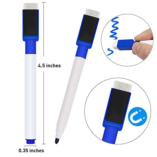 Sweehome White Board Paper - 17.3” X 78.7” (6.5 Feet) - Self-Adhesive Dry Erase Board Sheet Sticker Removable Wall Decals For Kids, Office, School & Home With 3Pcs Marker Pen #TOP2