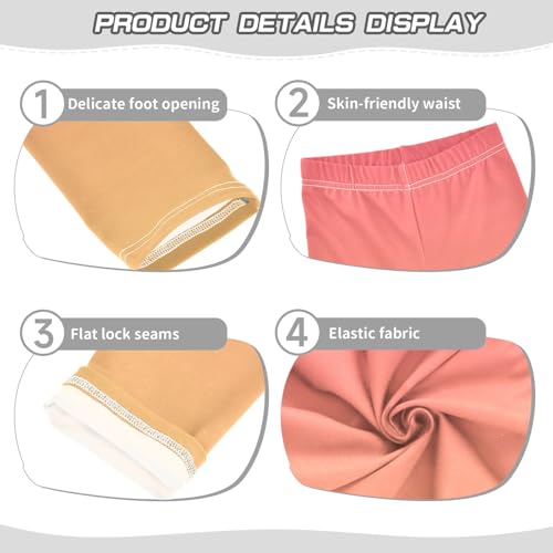 GAIGEO Orange Gradient Girls Leggings, Versatile Soft Baby Girl Leggings, Perfect for School, Sports, Everyday3