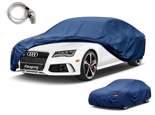 Image of Kaugung Custom Fit Car Cover for Audi A7 S7 RS7 (2010-2026), Heavy Duty Waterproof All Weather Outdoor Protection, Breathable Full Exterior Cover with Vent, Rain Sun Snow UV Proof