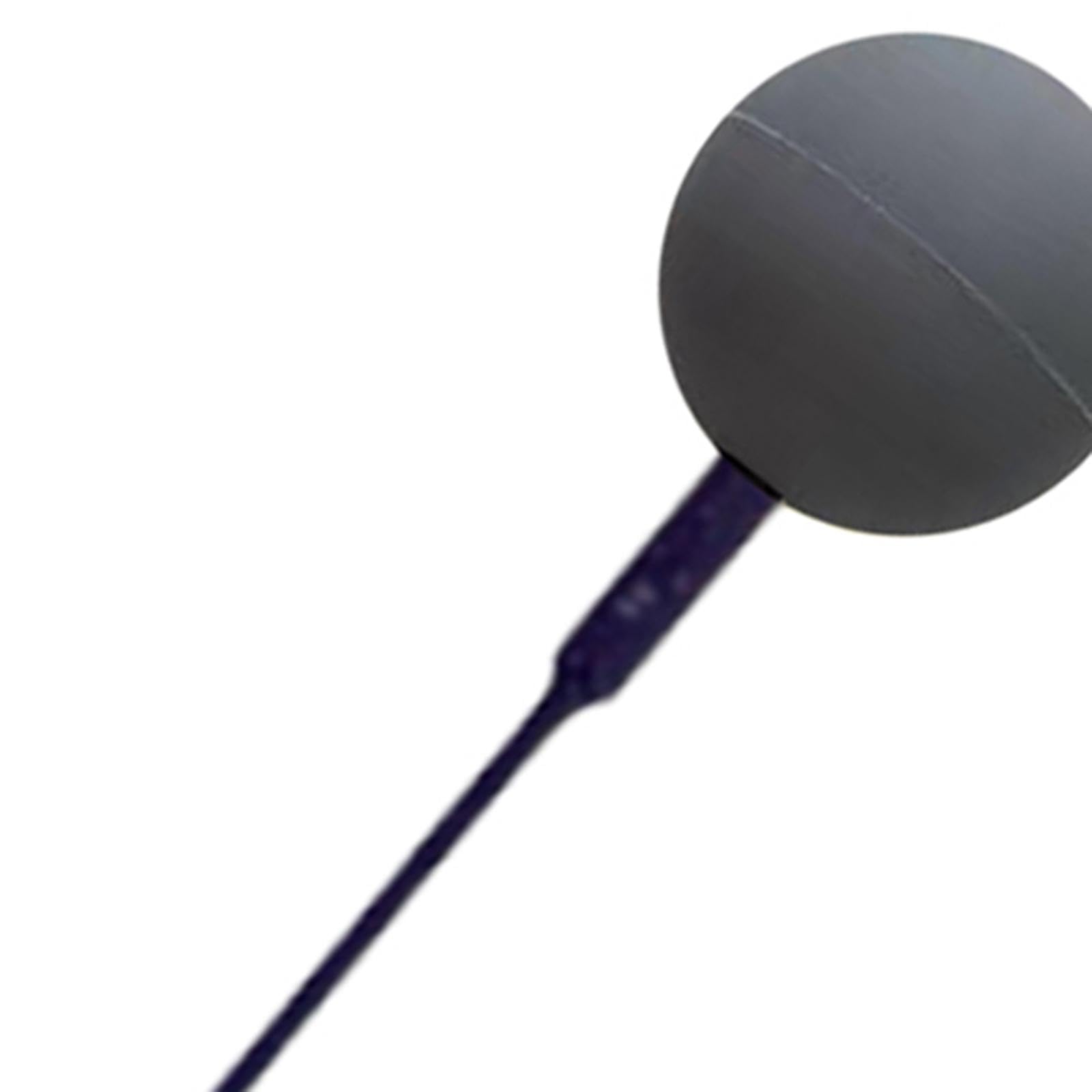 Friction Gong Mallet Doppelkopf, 27cm, Akustikklöppel, Resonanzhammer mit Gummikopf für Meditation und Klangreisen, Widerstandsfähigem Gummi Klangstab, Orange