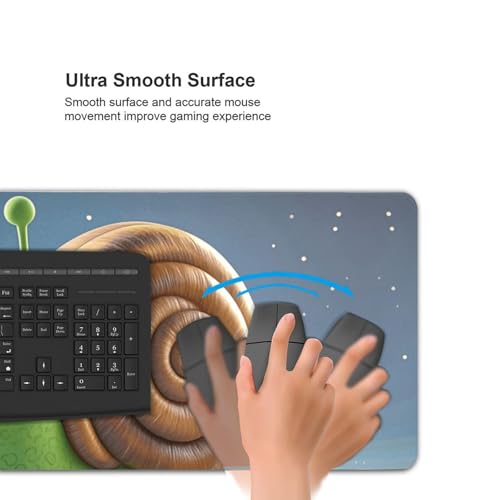 Tapis de souris de jeu escargot pour protéger votre table des rayures de clavier