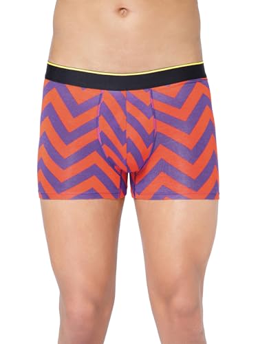 Image of Bummer Printed Micro Modal Trunks Underwear for Men - Ultra Soft & Breathable, 3 Times Softer Than Cotton, Anti-Bacterial, Stretchable for Ultimate Comfort & Style, Pack of 1 (A Shark Tank Product)