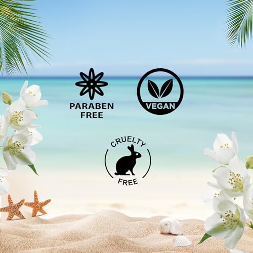 Image of Wanderlust Hawaiian Jasmine Shower Gel, 300 ml| Nourishes & Hydrates| Gentle Cleanser| Sweet Smell of Hawaiian Jasmine|Enriched With Aloe Vera| Paraben-Free, Vegan Formula| Suitable for All Skin Types