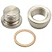 FZJDSD 12MM KIT STEEL BUNG & STEEL PLUG + WASHER Transmission sump drain plug Oil pan drain plug (weld in)
